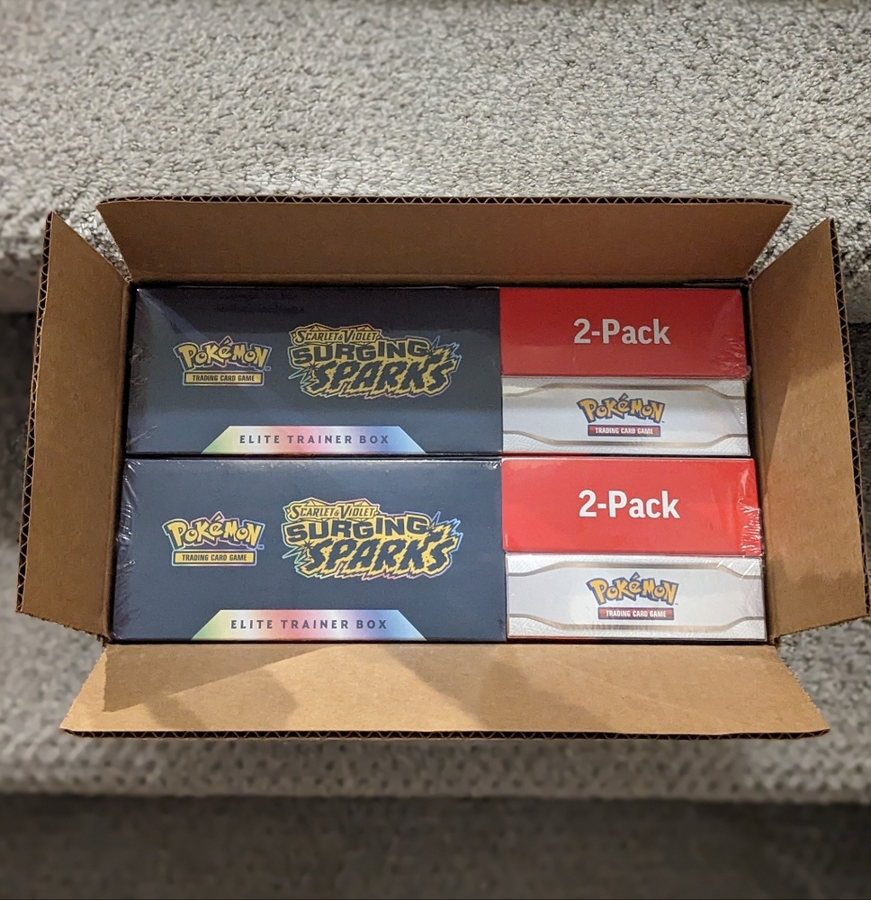 2x ⚡ Pokemon Surging Sparks ⚡ Elite Trainer Box ⚡ NEW Factory sealed ETB ⚡Costco - Picture 3 of 7